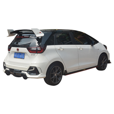 2018-2021 Honda Fit ألياف الكربون الجبهة ممتص الصدمات الشفاه الحرس كيت 3 قطعة